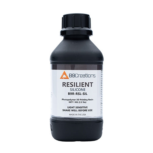 Black Resilient - Silicone Elastomeric Engineering-Grade 3D Printing Resin