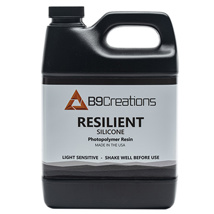 Black Resilient - Silicone Elastomeric Engineering-Grade 3D Printing Resin
